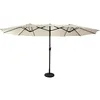 Image de Parasol double 27x46m LINAI beige