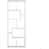 Image de Bibliothèque 8 étagères multiformes blanche JANE