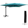 Image de Parasol déporté MOLOKAI rectangulaire 3x4m bleu + housse