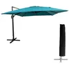 Image de Parasol déporté MOLOKAI carré 3x3m bleu + housse