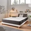 Image de Matelas Titanium 140x190 cm - Épais epaisseur 24 cm - Mousse mémoire de forme HRBlue LatexHypoallergénique - Face été/hiver - 7 zo