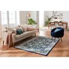 Image de NAZAR Tapis EMA vintage coloré - 120 x 170 cm - Bleu beige et crème