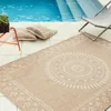 Image de Tapis - NAZAR RUGS - NATURE - 160x230 cm - Effet jute - Motif oriental - Blanc