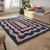 Image de Tapis vintage - NAZAR RUGS - GROOVY - Bleu - 120x160 cm