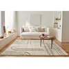 Image de Tapis à poils longs à motif moderne - NAZAR RUGS - OLYMPE - Beige - 200x280 cm