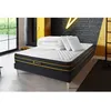 Image de Pack matelas ULTRA 160x200 + sommier noir + Couette + 2 oreillers 160 x 200 cm Noir