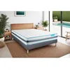 Image de Ensemble sommier matelas 180x200 BodyFlex Ressorts ensachés et mémoire de forme - 26 cm - Equilibré - sommier kit gris