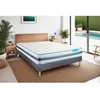Image de Ensemble sommier et matelas - BODYCARE - BODYFLEX 160x200 - Ressorts ensachés - Mémoire de forme 26 cm - Sommier kit lattes gris