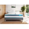 Image de Ensemble sommier matelas 140x200 BodyFit Mémoire de forme - 24 cm - Ferme - sommier kit gris + 2 oreillers + couette