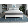 Image de Ensemble Matelas Sommier 140x190 cm - Sommier Blanc (en kit) - Actiflex Relax