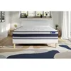 Image de Ensemble Matelas Sommier 140x200 cm - Sommier Blanc (en kit) - Actiflex Ergo