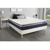 Image de Ensemble Matelas Sommier 140x200 cm - Sommier Blanc (en kit) - Actilatex Confort