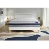 Image de Ensemble Matelas Sommier 140x190 cm - Sommier Blanc (en kit) - Actilatex Ergo