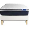 Image de Ensemble Matelas Sommier 90x190 cm - Sommier Blanc (en kit) - Actimemo Confort
