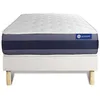 Image de Ensemble Matelas Sommier 90x200 cm - Sommier Blanc (en kit) - Actimemo Morpho