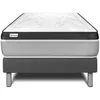 Image de Ensemble Matelas Sommier 90x190 cm - Sommier Gris (en kit) - Vital Ergo Gris