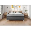 Image de Ensemble Matelas Sommier 140x200 cm - Vital Care Gris