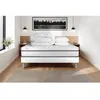 Image de Pack lit complet 160x200 cm - Matelas + Sommier Blanc (en kit) + 2 oreillers + Couette - Vital Spa Blanc