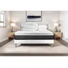 Image de Pack lit complet 140x190 cm - Matelas + Sommier Blanc (en kit) + 2 oreillers + Couette - Vital Soft Blanc