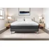 Image de Ensemble Matelas Sommier 140x190 cm - Sommier Gris (en kit) - Vital Soft Gris