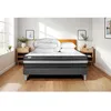 Image de Pack lit complet 200x200 cm - Matelas + Sommier Gris (en kit) + 2 oreillers + Couette - Vital Power Zen Gris