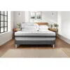 Image de Pack lit complet - Matelas 140x190 cm + Sommier tapissier à lattes (en kit) + 2 oreillers + Couette - Vitalspring Recover Gris