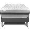 Image de Ensemble Matelas Sommier 90x190 cm - Sommier Gris (en kit) - Vitalspring Recover Gris