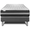 Image de Ensemble Matelas Sommier 90x200 cm - Sommier Gris (en kit) - Vitalspring Zen Gris