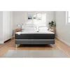 Image de Pack lit complet - Matelas 140x200 cm + Sommier tapissier à lattes (en kit) + 2 oreillers + Couette - Vitalspring Gris