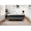 Image de Pack lit complet 180x200 cm - Matelas + Sommier Gris (en kit) + 2 oreillers + Couette - Vitalmemo One Gris