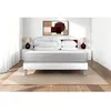Image de Pack lit complet - Matelas 140x190 cm + Sommier tapissier à lattes (en kit) + 2 oreillers + Couette - Vitalmemo Blanc