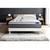 Image de Pack lit complet 160x200 cm - Matelas + Sommier Blanc (en kit) + 2 oreillers + Couette - Actiflex Pl
