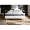 Image de Pack lit complet 160x200 cm - Matelas + Sommier Blanc (en kit) + 2 oreillers + Couette - Actiflex Dr