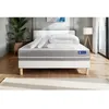 Image de Pack lit complet 180x200 cm - Matelas + Sommier Blanc (en kit) + 2 oreillers + Couette - Actilatex T