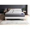 Image de Pack lit complet 140x190 cm - Matelas + Sommier Blanc (en kit) + 2 oreillers + Couette - ActiMemo Pl
