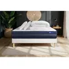 Image de Pack lit complet 140x200 cm - Matelas + Sommier Blanc (en kit) + 2 oreillers + Couette - Actimemo Te