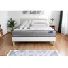Image de Pack lit complet 180x200 cm - Matelas + Sommier Blanc (en kit) + 2 oreillers + Couette - Actimemo Pu