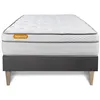Image de Matelas + sommier kit 90x200 Memo Luxe Ressorts ensachés + mémoire de forme MAXI épaisseur
