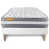 Image de Ensemble sommier matelas 90x190 Memo Plus Mémoire de forme - Ferme - HR - Blanc