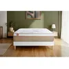 Image de Pack matelas LE SOYEUX 140x190cm Ressorts ensachés + Mémoire de forme BioVisco + sommier Blanc
