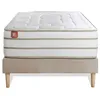 Image de Ensemble LE DOUILLET 90x190cm Mémoire de forme BioVisco - Maxi épaisseur 26cm + sommier kit Beige