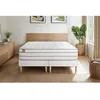Image de Pack matelas LE DOUILLET 200x200cm Mémoire de forme BioVisco + double sommiers Blanc + 2 oreillers + couette