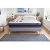 Image de Pack lit complet 140x190 cm - Matelas + Sommier Gris (en kit) + 2 oreillers + Couette - Actiflex Mor