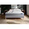 Image de Pack lit complet 140x190 cm - Matelas + Sommier Gris (en kit) + 2 oreillers + Couette - Actiflex Dre