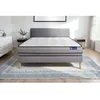 Image de Ensemble Matelas Sommier 180x200 cm - Sommier Gris (en kit) - Actiflex Night