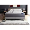 Image de Pack lit complet 200x200 cm - Matelas + Sommier Gris (en kit) + 2 oreillers + Couette - Actilatex Pl