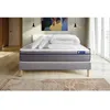 Image de Pack lit complet 160x200 cm - Matelas + Sommier Gris (en kit) + 2 oreillers + Couette - ActiMemo Zen