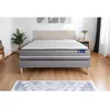 Image de Ensemble Matelas Sommier 200x200 cm - Sommier Gris (en kit) - Actimemo Pur