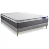 Image de Ensemble Matelas Sommier 120x200 cm - Sommier Gris (en kit) - Actilatex Plus