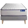 Image de Ensemble Matelas Sommier 80x190 cm - Sommier Gris (en kit) - Actilatex Form